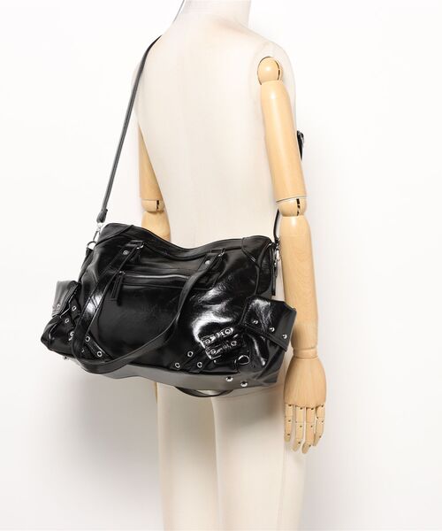 SpRay（スプレイ）の「ハトメベルト付ボストンＢＡＧ（ボストンバッグ・レディース・ブラック/ライトベージュ/ボルドー・FREE）」の18枚目の写真