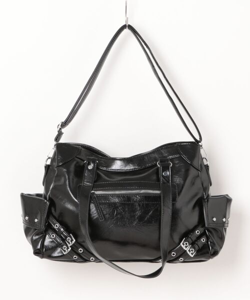 SpRay（スプレイ）の「ハトメベルト付ボストンＢＡＧ（ボストンバッグ・レディース・ブラック/ライトベージュ/ボルドー・FREE）」の19枚目の写真