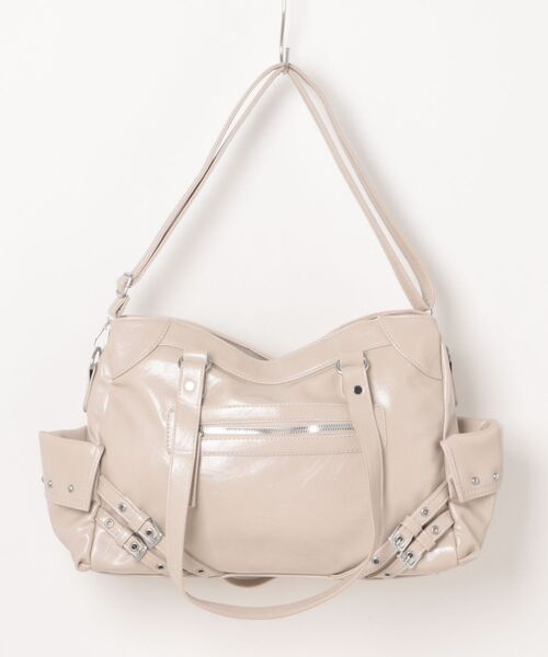 SpRay（スプレイ）の「ハトメベルト付ボストンＢＡＧ（ボストンバッグ・レディース・ブラック/ライトベージュ/ボルドー・FREE）」の22枚目の写真