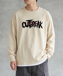 link lot（リンクロット）の「リラックスフィット ヴィンテージライク かすれロゴ プリント ロンT（Tシャツ/カットソー・メンズ）」