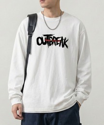 link lot | リラックスフィット ヴィンテージライク かすれロゴ プリント ロンT(Tシャツ/カットソー)