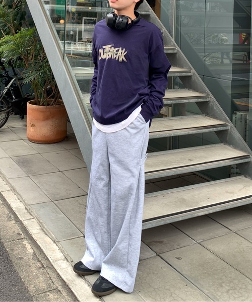 link lot(リンクロット)の「リラックスフィット ヴィンテージライク かすれロゴ プリント ロンT(Tシャツ/カットソー・メンズ・ブラック/ブルー/ホワイト/ネイビー/ダークグレー/ベージュ・M/L)」の14枚目の写真