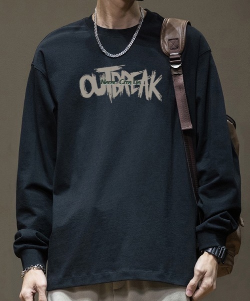 link lot(リンクロット)の「リラックスフィット ヴィンテージライク かすれロゴ プリント ロンT(Tシャツ/カットソー・メンズ・ブラック/ブルー/ホワイト/ネイビー/ダークグレー/ベージュ・M/L)」の22枚目の写真