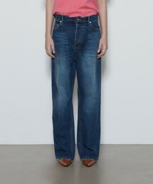 THREE TO EIGHTY（スリートゥエイティー）の「Pleated Wide Jeans (Blue)（デニムパンツ）」