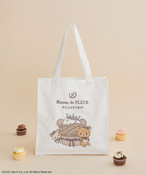 Maison de FLEUR RILAKKUMA トートバッグ リラックマ スクエアトートバッグ（トートバッグ）｜Maison de FLEUR