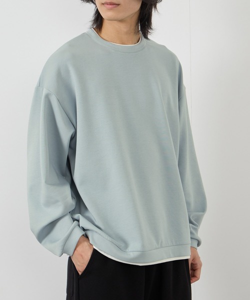 URBAN COLLECTION(アーバンコレクション)の「【URBANCOLLECTION/アーバンコレクション】エアスムージー 360°ストレッチ ボックス Wフェイスポンチクルーネック(スウェット・メンズ・ホワイト/グリーン/ブラック/グレー・M/L/S/XL)」の17枚目の写真