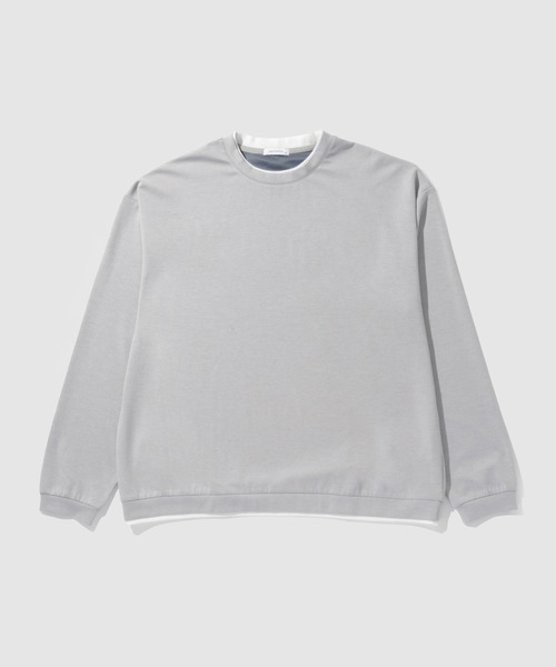 URBAN COLLECTION(アーバンコレクション)の「【URBANCOLLECTION/アーバンコレクション】エアスムージー 360°ストレッチ ボックス Wフェイスポンチクルーネック(スウェット・メンズ・ホワイト/グリーン/ブラック/グレー・M/L/S/XL)」の21枚目の写真