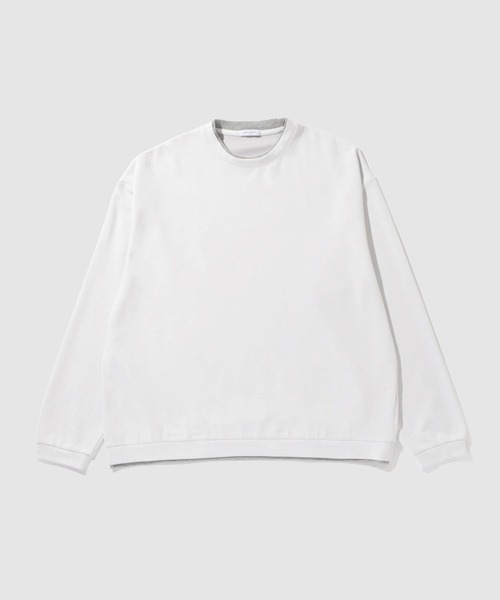 URBAN COLLECTION(アーバンコレクション)の「【URBANCOLLECTION/アーバンコレクション】エアスムージー 360°ストレッチ ボックス Wフェイスポンチクルーネック(スウェット・メンズ・ホワイト/グリーン/ブラック/グレー・M/L/S/XL)」の22枚目の写真