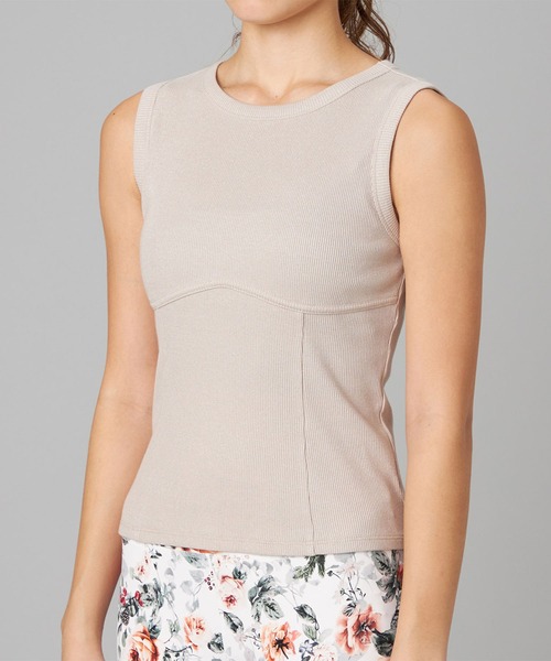 Chacott（チャコット）の「ホリデーラメタンクトップ（Tシャツ/カットソー・レディース・ブラック/ベージュ・M）」の12枚目の写真