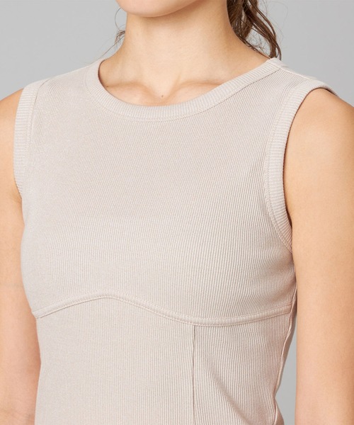 Chacott（チャコット）の「ホリデーラメタンクトップ（Tシャツ/カットソー・レディース・ブラック/ベージュ・M）」の13枚目の写真