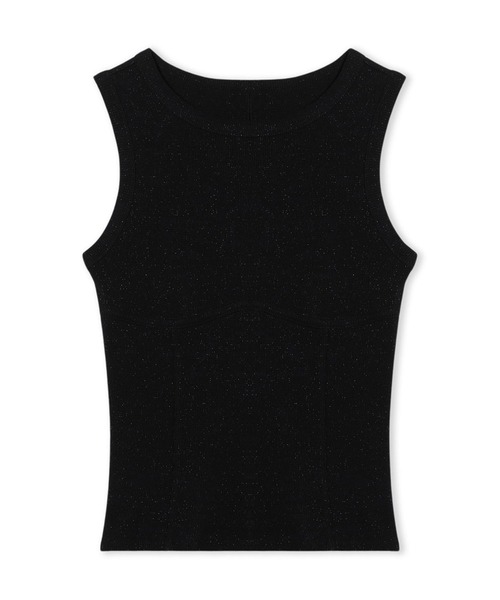 Chacott（チャコット）の「ホリデーラメタンクトップ（Tシャツ/カットソー・レディース・ブラック/ベージュ・M）」の4枚目の写真