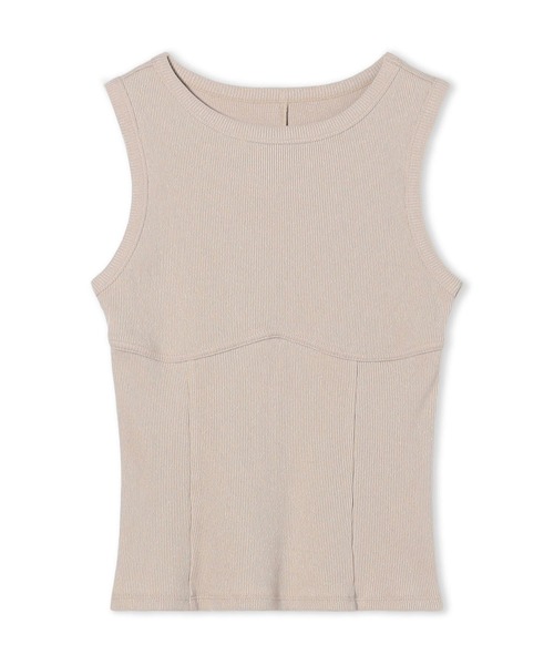 Chacott（チャコット）の「ホリデーラメタンクトップ（Tシャツ/カットソー・レディース・ブラック/ベージュ・M）」の5枚目の写真