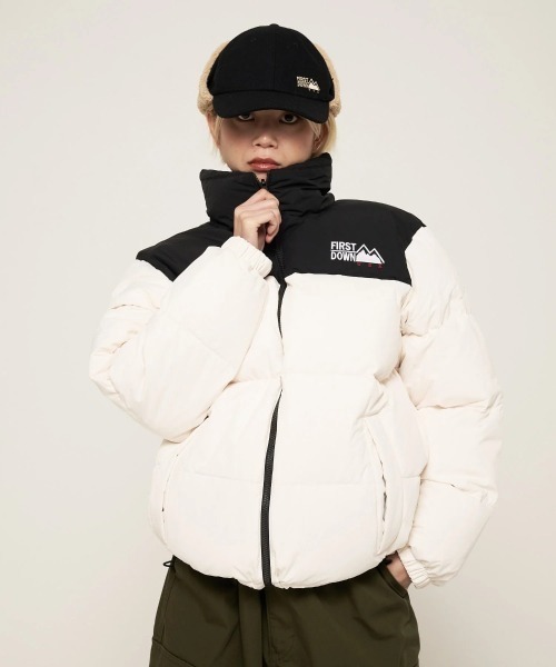 FIRST DOWN(ファーストダウン)の「FIRST DOWN BUBBLE DOWN JKT MICROFT(R)(ファーストダウン バブルダウンジャケット マイクロフト)(ダウンジャケット/コート・メンズ・パープル/マスタード/ベージュ系/ホワイト・SMALL/MEDIUM/LARGE/X-LARGE/XX-LARGE)」の7枚目の写真