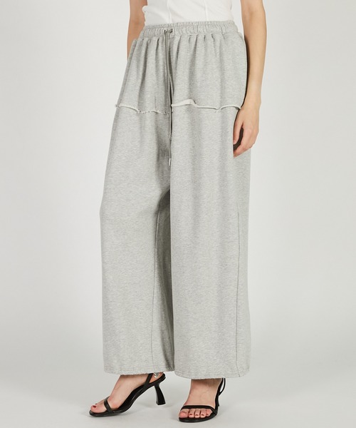 PRANK PROJECT（プランクプロジェクト）の「ボリュームギャザースウェットパンツ / Volume Gather Sweat Pants（スウェットパンツ・レディース・チャコールグレー/グレー/ホワイト・36/38）」の15枚目の写真