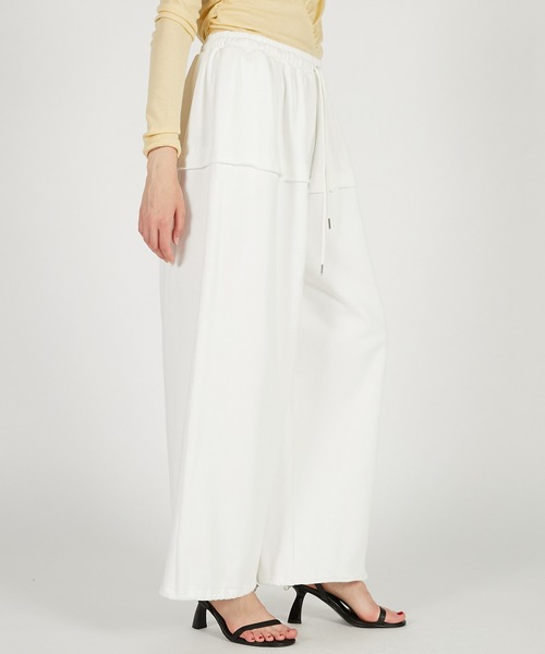 PRANK PROJECT（プランクプロジェクト）の「ボリュームギャザースウェットパンツ / Volume Gather Sweat Pants（スウェットパンツ・レディース・チャコールグレー/グレー/ホワイト・36/38）」の8枚目の写真