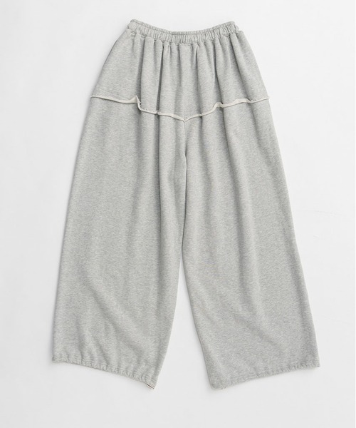 PRANK PROJECT（プランクプロジェクト）の「ボリュームギャザースウェットパンツ / Volume Gather Sweat Pants（スウェットパンツ・レディース・チャコールグレー/グレー/ホワイト・36/38）」の21枚目の写真