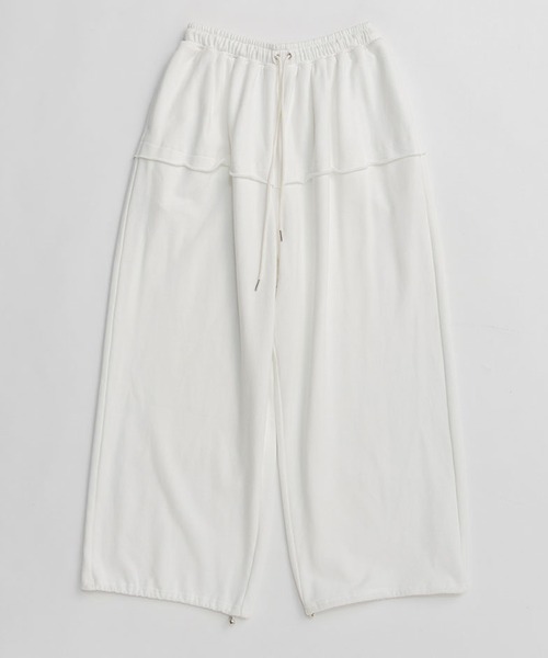 PRANK PROJECT（プランクプロジェクト）の「ボリュームギャザースウェットパンツ / Volume Gather Sweat Pants（スウェットパンツ・レディース・チャコールグレー/グレー/ホワイト・36/38）」の18枚目の写真