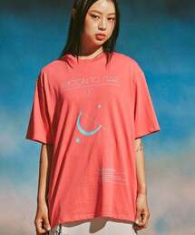 ムンスタープリントTシャツ/ピンク