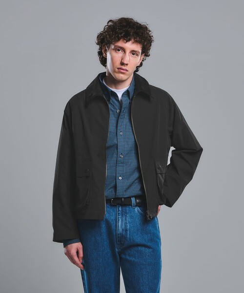 Barbour（バブアー）の「【別注】＜Barbour＞スペイ カスタム ジャケット（ブルゾン・メンズ・ブラック/ライトグレー・M/L/XL）」の4枚目の写真