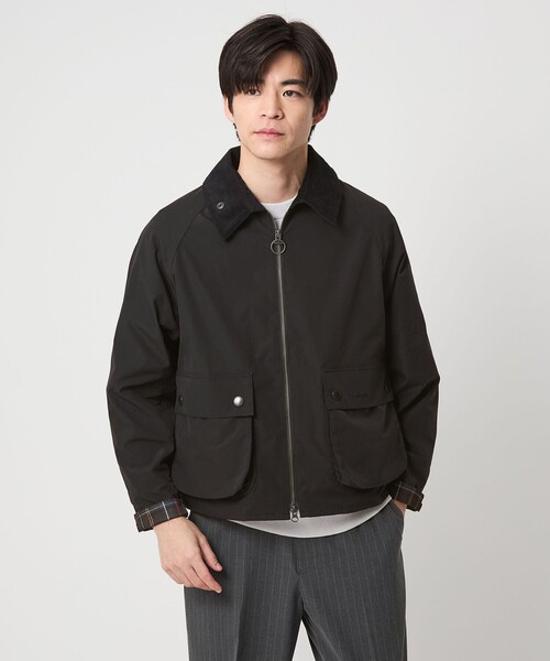 Barbour（バブアー）の「【別注】＜Barbour＞スペイ カスタム ジャケット（ブルゾン・メンズ・ブラック/ライトグレー・M/L/XL）」の11枚目の写真