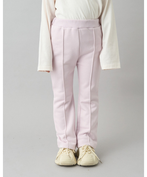 b・ROOM（ビールーム）の「【デイリースタンダードウェアシリーズ】【吸水速乾】センタープリーツフレアスウェットパンツ（その他パンツ・キッズ・ダークブラウン/ブルーグレー/オフホワイト/トップグレー/パープル/ブラック/ライトピンク・100cm/110cm/120cm/130cm/140cm/150cm）」の7枚目の写真