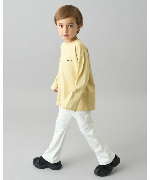 b・ROOM（ビールーム）の「【デイリースタンダードウェアシリーズ】【吸水速乾】センタープリーツフレアスウェットパンツ（その他パンツ・キッズ・ダークブラウン/ブルーグレー/オフホワイト/トップグレー/パープル/ブラック/ライトピンク・100cm/110cm/120cm/130cm/140cm/150cm）」の14枚目の写真