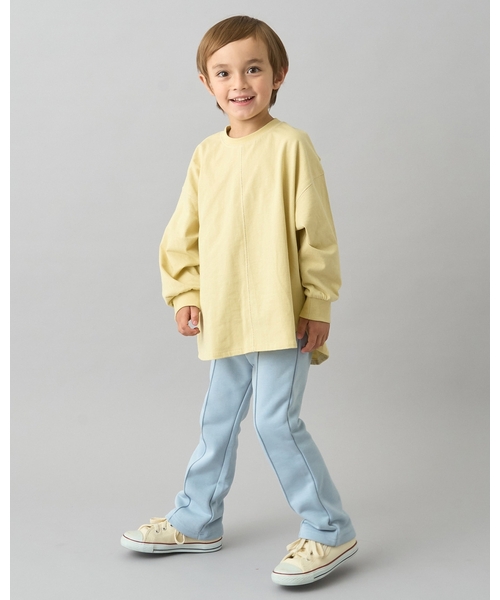 b・ROOM（ビールーム）の「【デイリースタンダードウェアシリーズ】【吸水速乾】センタープリーツフレアスウェットパンツ（その他パンツ・キッズ・ダークブラウン/ブルーグレー/オフホワイト/トップグレー/パープル/ブラック/ライトピンク・100cm/110cm/120cm/130cm/140cm/150cm）」の19枚目の写真