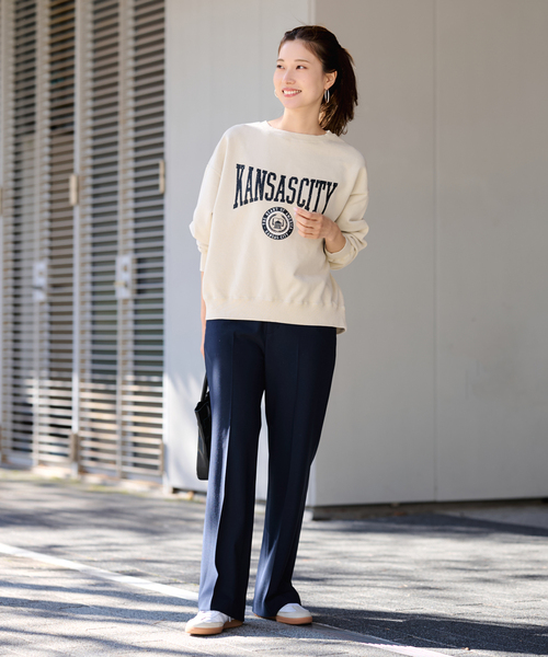 FRAMeWORK（フレームワーク）の「PRINT スウェット（スウェット・レディース・アイボリー/ダークグリーン/ブルー/ブラウン・FREE）」の7枚目の写真