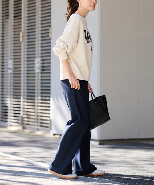 FRAMeWORK（フレームワーク）の「PRINT スウェット（スウェット・レディース・アイボリー/ダークグリーン/ブルー/ブラウン・FREE）」の9枚目の写真