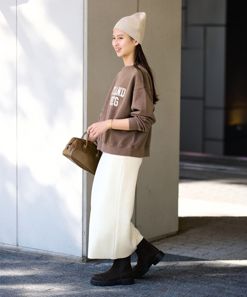 FRAMeWORK（フレームワーク）の「PRINT スウェット（スウェット・レディース・アイボリー/ダークグリーン/ブルー/ブラウン・FREE）」の18枚目の写真