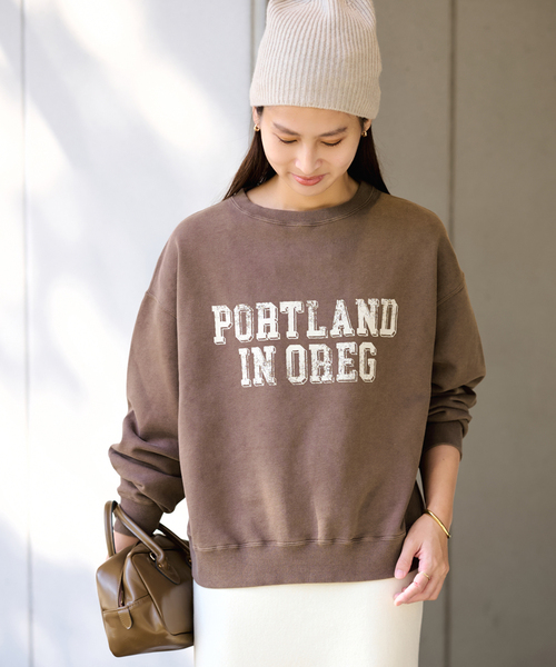 FRAMeWORK（フレームワーク）の「PRINT スウェット（スウェット・レディース・アイボリー/ダークグリーン/ブルー/ブラウン・FREE）」の21枚目の写真