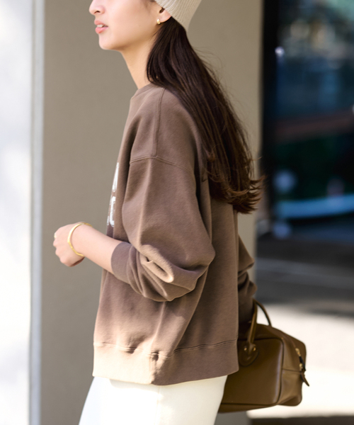 FRAMeWORK（フレームワーク）の「PRINT スウェット（スウェット・レディース・アイボリー/ダークグリーン/ブルー/ブラウン・FREE）」の22枚目の写真