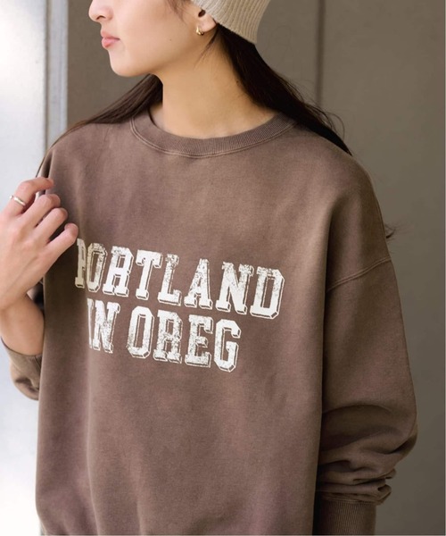 FRAMeWORK（フレームワーク）の「PRINT スウェット（スウェット・レディース・アイボリー/ダークグリーン/ブルー/ブラウン・FREE）」の3枚目の写真