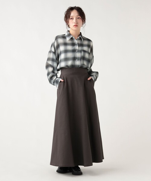 BEAMS HEART（ビームスハート）の「チェック柄 シアー ボタンシャツ（シャツ/ブラウス・レディース・ピンク/サックスブルー/オフホワイト・FREE）」の6枚目の写真