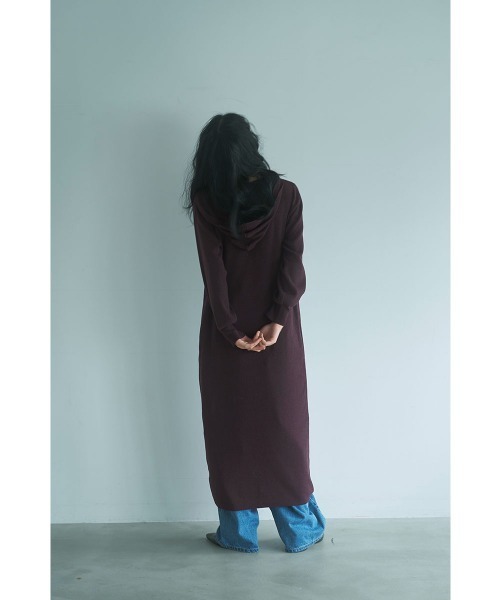 marjour（マージュール）の「HOODED KNIT ONEPIECE（ワンピース・レディース・ブラウン・M）」の7枚目の写真