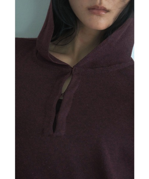 marjour（マージュール）の「HOODED KNIT ONEPIECE（ワンピース・レディース・ブラウン・M）」の18枚目の写真