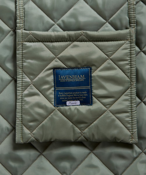 LAVENHAM（ラベンハム）の「Quilted Tote Bag / キルテッド トート バッグ（トートバッグ・メンズ・グリーン系その他/ダークブラック・ONE SIZE）」の16枚目の写真