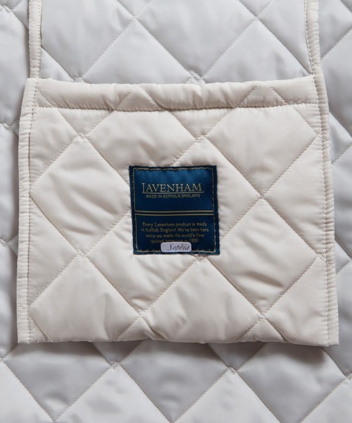 LAVENHAM（ラベンハム）の「Quilted Tote Bag / キルテッド トート バッグ（トートバッグ・メンズ・グリーン系その他/ダークブラック・ONE SIZE）」の21枚目の写真