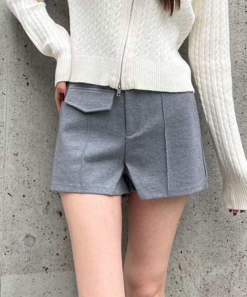 3.3 Field Trip (3.3フィールドトリップ)の「3.3 Field Trip/ストレッチタイトショートパンツ(その他パンツ・レディース・ブラック/グレー・MEDIUM/SMALL)」の2枚目の写真