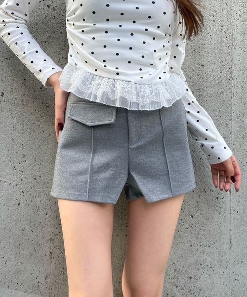 3.3 Field Trip (3.3フィールドトリップ)の「3.3 Field Trip/ストレッチタイトショートパンツ(その他パンツ・レディース・ブラック/グレー・MEDIUM/SMALL)」の5枚目の写真