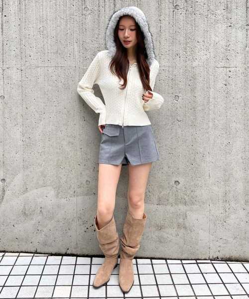 3.3 Field Trip (3.3フィールドトリップ)の「3.3 Field Trip/ストレッチタイトショートパンツ(その他パンツ・レディース・ブラック/グレー・MEDIUM/SMALL)」の17枚目の写真