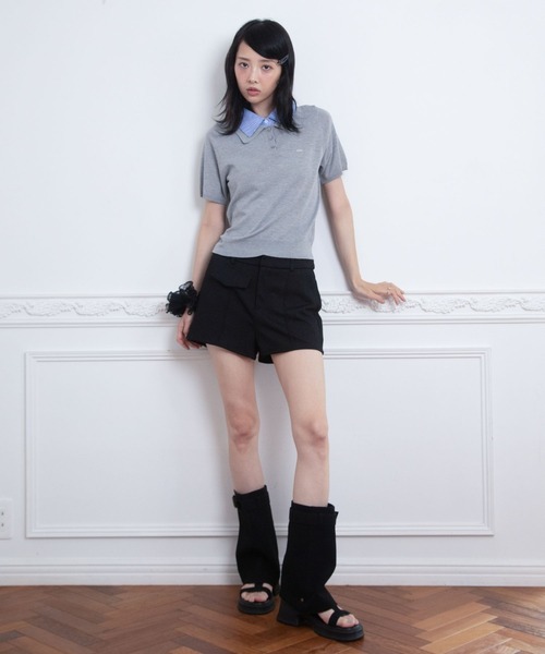 3.3 Field Trip (3.3フィールドトリップ)の「3.3 Field Trip/ストレッチタイトショートパンツ(その他パンツ・レディース・ブラック/グレー・MEDIUM/SMALL)」の21枚目の写真