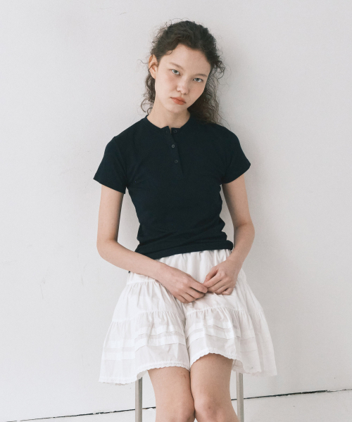 MAIS(マイス)の「HENRY SHORT SLEEVE TEE / DARK NAVY(Tシャツ/カットソー・レディース・ダークネイビー・FREE)」の2枚目の写真