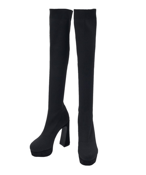 SPIRALGIRL（スパイラルガール）の「美脚ニーハイブーツ（ブーツ・レディース・ブラック・SMALL/MEDIUM）」の15枚目の写真