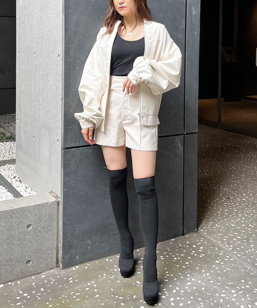 SPIRALGIRL（スパイラルガール）の「美脚ニーハイブーツ（ブーツ・レディース・ブラック・SMALL/MEDIUM）」の8枚目の写真