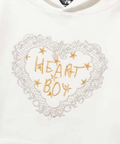 NICE GHOST CLUB(ナイスゴーストクラブ)の「HEART BOY HOODIE_WHITE(NG2FSUM404A)(パーカー・レディース・その他・S/M/L)」の4枚目の写真