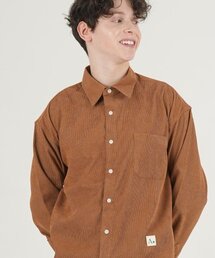 シャツ/ブラウス（イエロー/黄色系・コーデュロイ）ファッション通販