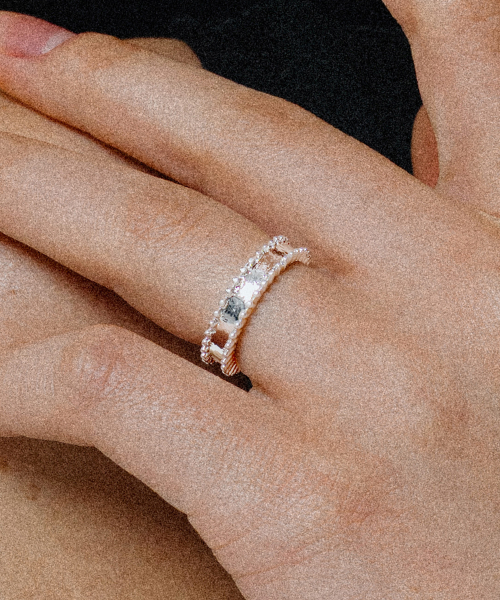 SCALETTO(スカーレット)の「WS015 Ball Guard Plain Ring(リング・レディース・シルバー・FREE)」の1枚目の写真