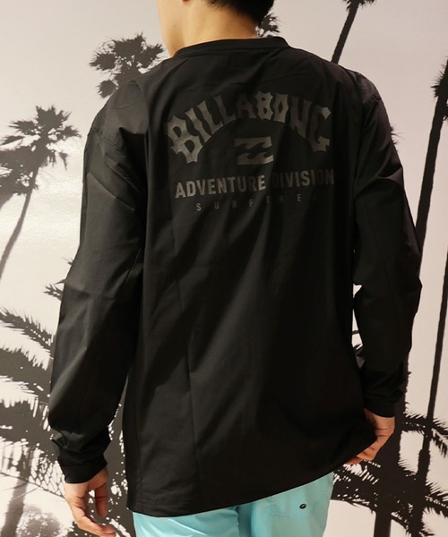 BILLABONG(ビラボン)の「BILLABONG/ビラボン 長袖 ラッシュ ロンT ユーティリティー バックプリント BG011877(Tシャツ/カットソー・メンズ・ブルーグレー/ブラック・M/XL/L)」の1枚目の写真