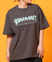 THRASHER/スラッシャー 半袖 Tシャツ レディース プリントSSTEE ムラサキ限定 262TH2ST085